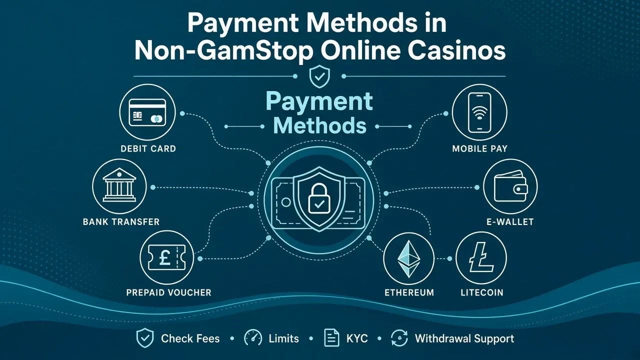 Payment Methods in Non GamStop Online Casinos
